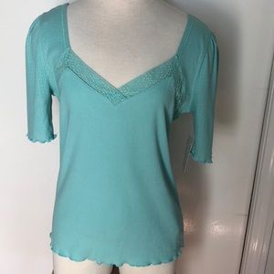 Free People turquoise top